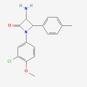 3-Amino-1-(3-chloro-4-methoxyphenyl)-4-(p-tolyl)azetidin-2-one