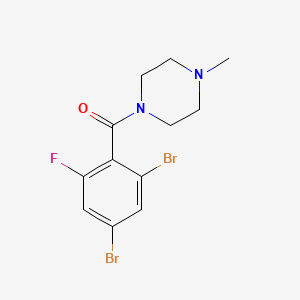 molecular formula C12H13Br2FN2O B14781395 (2,4-Dibromo-6-fluorophenyl)(4-methylpiperazin-1-yl)methanone 