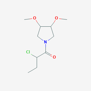 molecular formula C10H18ClNO3 B1478142 2-Chloro-1-(3,4-dimethoxypyrrolidin-1-yl)butan-1-one CAS No. 2098077-12-2