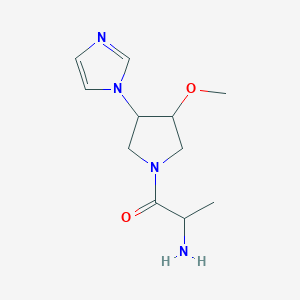 1-(3-(1H-imidazol-1-yl)-4-methoxypyrrolidin-1-yl)-2-aminopropan-1-one