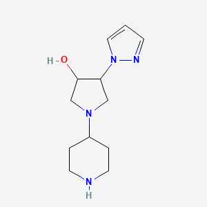 1-(piperidin-4-yl)-4-(1H-pyrazol-1-yl)pyrrolidin-3-ol