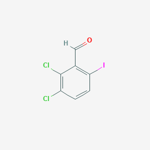 molecular formula C7H3Cl2IO B14781506 2,3-Dichloro-6-iodobenzaldehyde 