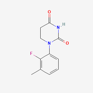 1-(2-Fluoro-3-methyl-phenyl)hexahydropyrimidine-2,4-dione