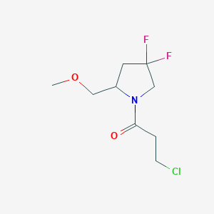 3-Chloro-1-(4,4-difluoro-2-(methoxymethyl)pyrrolidin-1-yl)propan-1-one