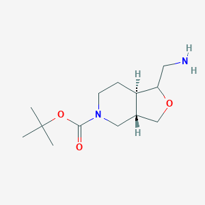 tert-butyl (3aS,7aR)-1-(aminomethyl)-3,3a,4,6,7,7a-hexahydro-1H-furo[3,4-c]pyridine-5-carboxylate