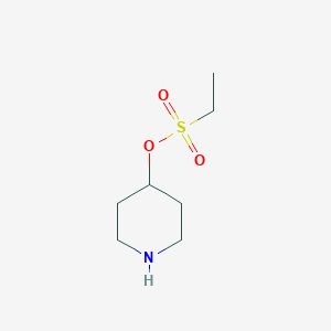 molecular formula C7H15NO3S B14781567 4-Piperidyl ethanesulfonate 