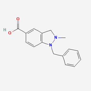 1-benzyl-2-methyl-1H-1,3-benzodiazole-5-carboxylic acid