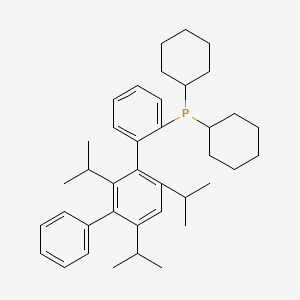 dicyclohexyl-[2-[3-phenyl-2,4,6-tri(propan-2-yl)phenyl]phenyl]phosphane