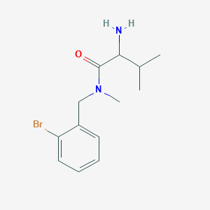 2-amino-N-[(2-bromophenyl)methyl]-N,3-dimethylbutanamide