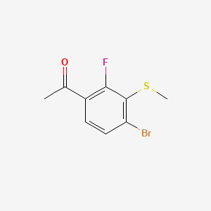 1-(4-Bromo-2-fluoro-3-(methylthio)phenyl)ethanone