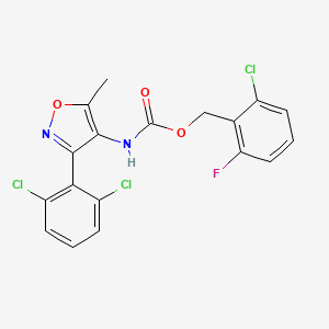 2-Chloro-6-fluorobenzyl (3-(2,6-dichlorophenyl)-5-methylisoxazol-4-yl)carbamate