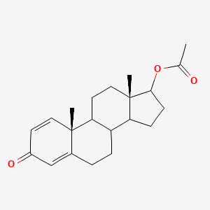 molecular formula C21H28O3 B14781652 [(10R,13S)-10,13-dimethyl-3-oxo-6,7,8,9,11,12,14,15,16,17-decahydrocyclopenta[a]phenanthren-17-yl] acetate 