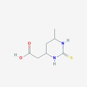 2-((4S,6R)-6-Methyl-2-thioxohexahydropyrimidin-4-yl)acetic acid