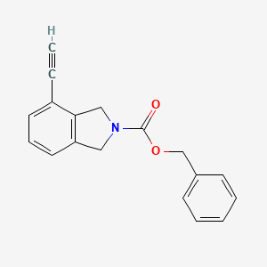 molecular formula C18H15NO2 B14781683 Benzyl 4-ethynylisoindoline-2-carboxylate 