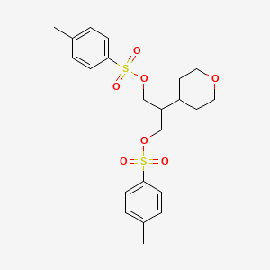 2-(Tetrahydro-2H-pyran-4-yl)propane-1,3-diyl bis(4-methylbenzenesulfonate)