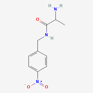 molecular formula C10H13N3O3 B14781691 2-amino-N-[(4-nitrophenyl)methyl]propanamide 