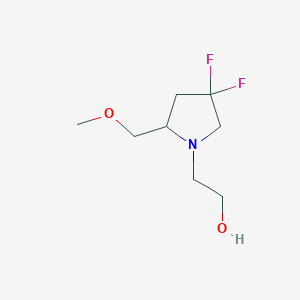 2-(4,4-Difluoro-2-(methoxymethyl)pyrrolidin-1-yl)ethan-1-ol