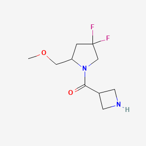 molecular formula C10H16F2N2O2 B1478173 Azetidin-3-yl(4,4-difluoro-2-(methoxymethyl)pyrrolidin-1-yl)methanone CAS No. 2092727-81-4