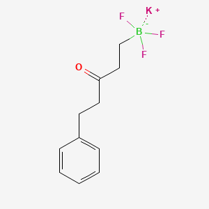 molecular formula C11H13BF3KO B14781834 Potassium;trifluoro-(3-oxo-5-phenyl-pentyl)boranuide 