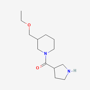 molecular formula C13H24N2O2 B1478185 (3-(Ethoxymethyl)piperidin-1-yl)(pyrrolidin-3-yl)methanone CAS No. 1837448-92-6