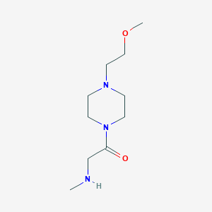 molecular formula C10H21N3O2 B1478187 1-(4-(2-Methoxyethyl)piperazin-1-yl)-2-(methylamino)ethan-1-one CAS No. 1575984-75-6