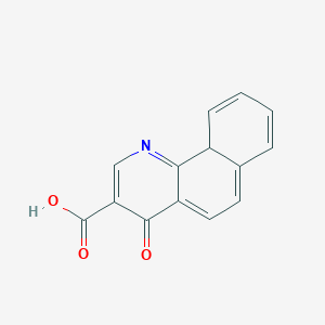 molecular formula C14H9NO3 B14781874 4-oxo-10aH-benzo[h]quinoline-3-carboxylic acid 