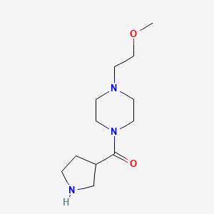 molecular formula C12H23N3O2 B1478188 (4-(2-Methoxyethyl)piperazin-1-yl)(pyrrolidin-3-yl)methanone CAS No. 1838448-47-7
