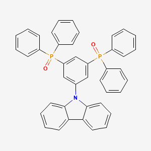 molecular formula C42H31NO2P2 B14781891 9-(3,5-Bis(diphenylphosphoryl)phenyl)-9H-carbazole 