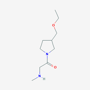 molecular formula C10H20N2O2 B1478190 1-(3-(乙氧甲基)吡咯烷-1-基)-2-(甲基氨基)乙酮 CAS No. 1876157-38-8