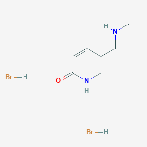 molecular formula C7H12Br2N2O B1478197 5-((methylamino)methyl)pyridin-2(1H)-one dihydrobromide CAS No. 1949815-78-4