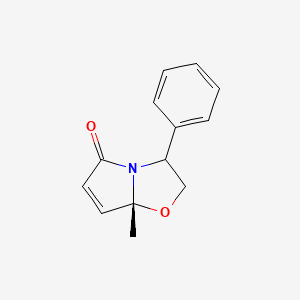 molecular formula C13H13NO2 B14781974 (7aR)-7a-methyl-3-phenyl-2,3-dihydropyrrolo[2,1-b][1,3]oxazol-5-one 