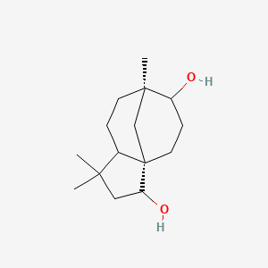 molecular formula C15H26O2 B14782017 2beta,9alpha-Clovanediol; 2beta,9alpha-Dihydroxyclovane; Clovane-2beta,9alpha-diol 