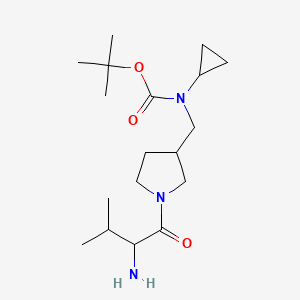 tert-butyl N-[[1-(2-amino-3-methylbutanoyl)pyrrolidin-3-yl]methyl]-N-cyclopropylcarbamate