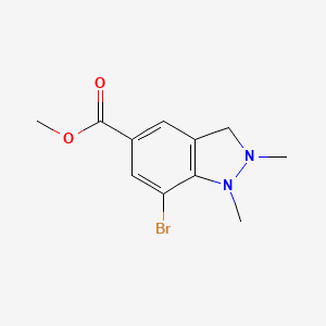 methyl 7-bromo-1,2-dimethyl-1H-1,3-benzodiazole-5-carboxylate