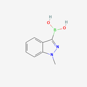 molecular formula C8H9BN2O2 B14782072 (1-Methylindazol-3-yl)boronic acid 