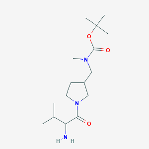 tert-butyl N-[[1-(2-amino-3-methylbutanoyl)pyrrolidin-3-yl]methyl]-N-methylcarbamate