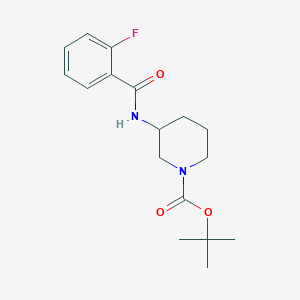 (3S)-3-[(2-Fluorobenzoyl)amino]piperidine, N1-BOC protected