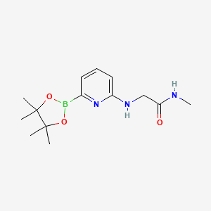 N-methyl-2-[[6-(4,4,5,5-tetramethyl-1,3,2-dioxaborolan-2-yl)pyridin-2-yl]amino]acetamide