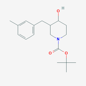 cis-tert-Butyl 4-hydroxy-3-(3-methylbenzyl)piperidine-1-carboxylate