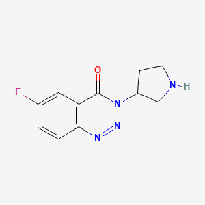 6-fluoro-3-(pyrrolidin-3-yl)benzo[d][1,2,3]triazin-4(3H)-one