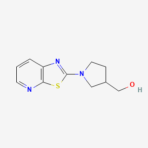 molecular formula C11H13N3OS B1478219 (1-(噻唑并[5,4-b]吡啶-2-基)吡咯烷-3-基)甲醇 CAS No. 2098079-14-0