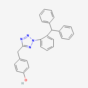 4-[[2-[2-(Diphenylmethyl)phenyl]-5-tetrazolyl]methyl]phenol