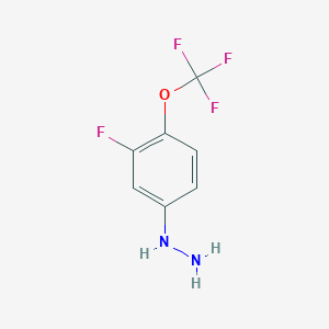 (3-Fluoro-4-(trifluoromethoxy)phenyl)hydrazine