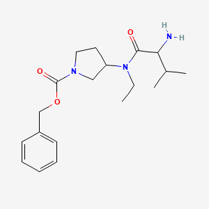 Benzyl 3-((S)-2-amino-N-ethyl-3-methylbutanamido)pyrrolidine-1-carboxylate