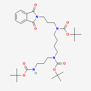 13-Oxa-2,6,11-triazapentadecanoic acid, 11-[3-(1,3-dihydro-1,3-dioxo-2H-isoindol-2-yl)propyl]-6-[(1,1-dimethylethoxy)carbonyl]-14,14-dimethyl-12-oxo-, 1,1-dimethylethyl ester