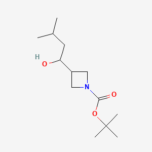 tert-Butyl 3-(1-hydroxy-3-methylbutyl)azetidine-1-carboxylate