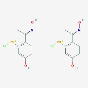 Di-mu-chlorobis[5-hydroxy-2-[1-(hydroxyimino-kappaN)ethyl]phenyl-kappaC]palladium(II) dimer