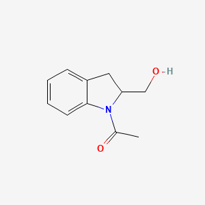 1-[2-(Hydroxymethyl)-2,3-dihydroindol-1-yl]ethanone