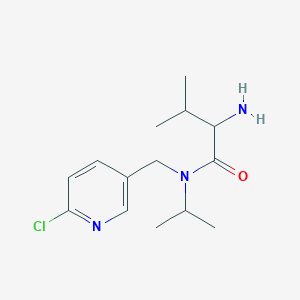 2-amino-N-[(6-chloropyridin-3-yl)methyl]-3-methyl-N-propan-2-ylbutanamide