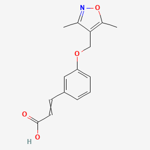 3-[3-[(3,5-Dimethyl-1,2-oxazol-4-yl)methoxy]phenyl]prop-2-enoic acid